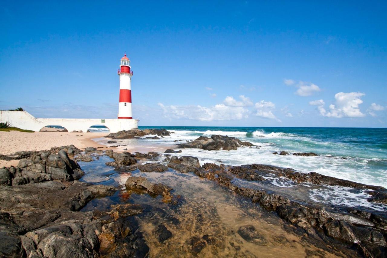 Kitnets Com Ar Condicionado Na Praia Salvador Bagian luar foto